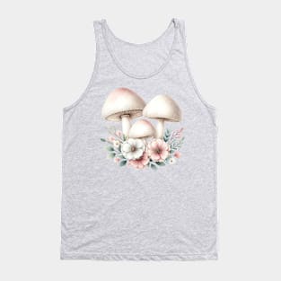 Boho Mushrooms with Flowers Tank Top